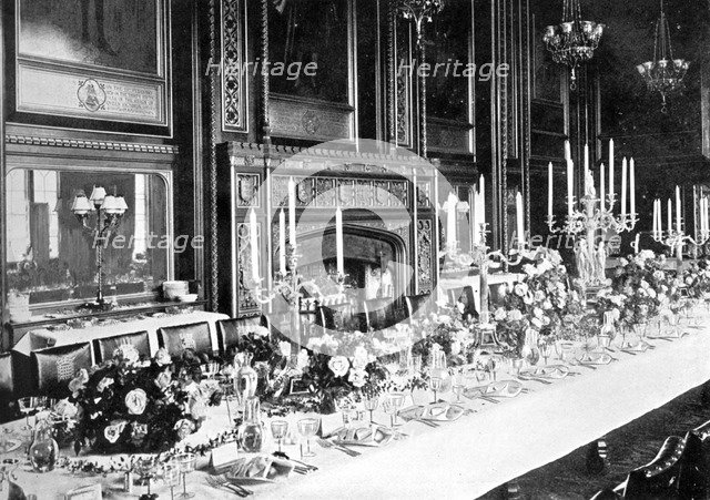 The Speaker's State Dining Room, House of Commons, Westminster, London, c1905. Artist: Unknown