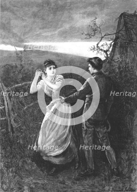 Scene from "Tess of the D'Urbervilles", by Thomas Hardy, 1891. Creator: Hubert von Herkomer.