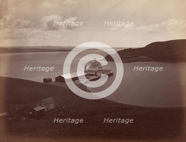 Strait of Carquennes, from South Vallejo, 1868-69. Creator: Carleton Emmons Watkins.