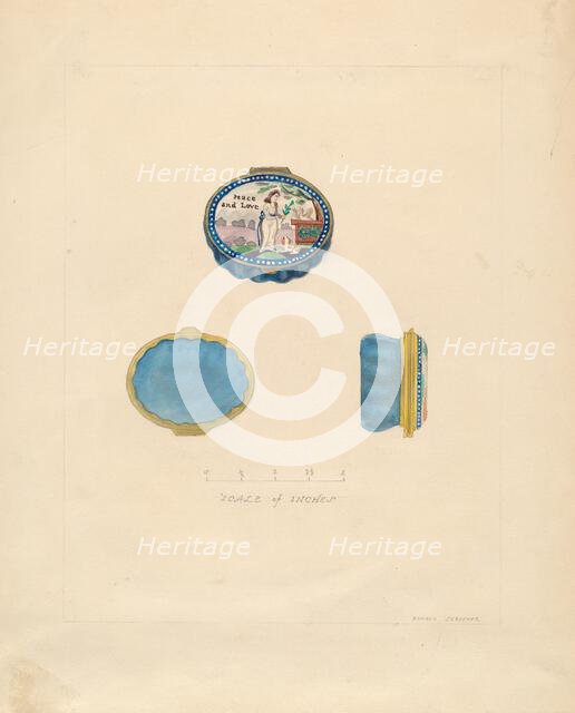 Snuff Box, 1935/1942. Creator: Donald Streeter.