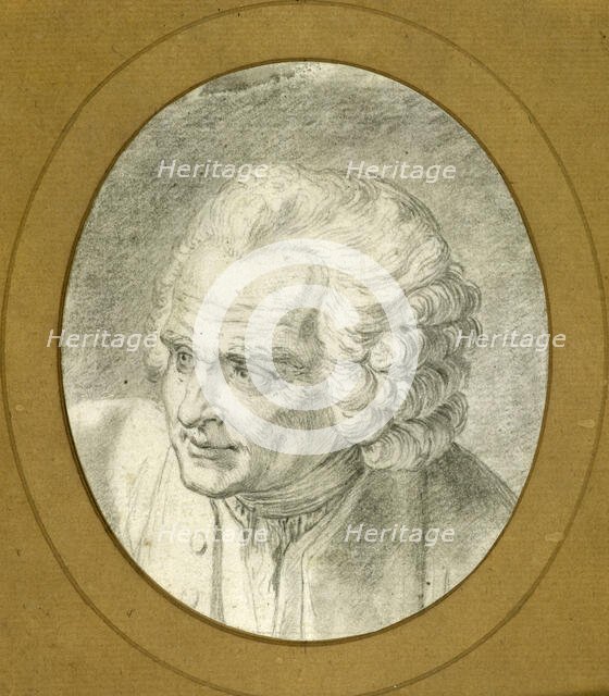 Portrait of Jean-Jacques Rousseau (1712-1778), 1775. Creator: Caresme, Jacques Philippe (1734-1796).