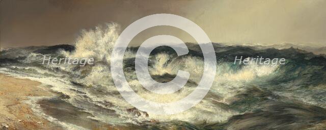 The Much Resounding Sea, 1884. Creator: Thomas Moran.