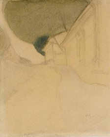 Slottsgränd, Tammisaari, 1918. Creator: Helene Schjerfbeck.