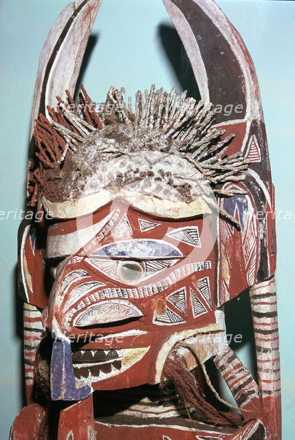 Head of Malanggan figure, intended to rot with a body. Artist: Unknown