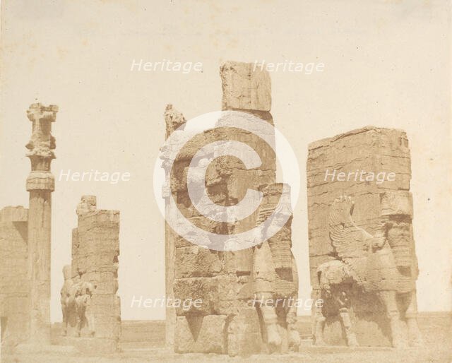 L'antica porta d'ingrezza a Persepolis], 1858. Creator: Luigi Pesce.