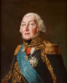 Portrait of François-Henri de Franquetot de Coigny (1737-1821), Marshal of France, 1834. Creator: Rouget, Georges (1783-1869).