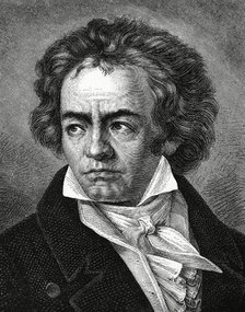 Ludwig van Beethoven (1770-1827), German composer. Artist: Unknown