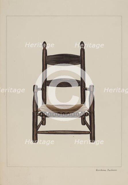Child's Chair, c. 1937. Creator: Gordena Jackson.