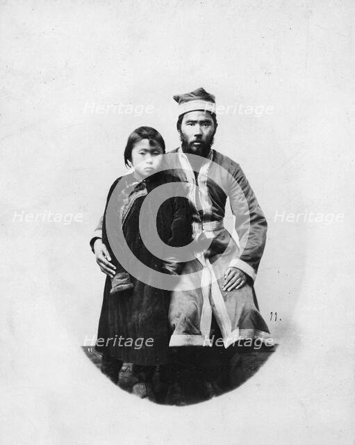 Gilyak, wearing a kaftan, 1865-1871. Creator: VV Lanin.