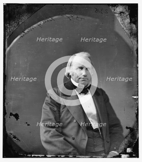 Henry Wilson of Massachusetts, between 1860 and 1875. Creator: Unknown.