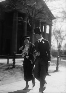 Arnold Robertson, British Diplomat, with Wife, 1917. Creator: Harris & Ewing.