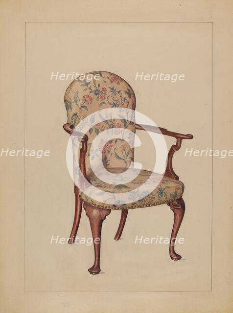 Armchair, 1936. Creator: Florence Choate.