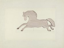 Horse Weather Vane, 1935/1942. Creator: Mildred E Bent.