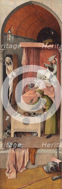 Death and the Miser, ca 1485. Artist: Bosch, Hieronymus (c. 1450-1516)