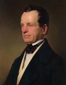 Portrait of a gentleman, 1850. Creator: Franz Eybl.