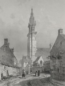 Voyages pittoresques et romantiques dans lancienne France. Bretagne: Eglise de Roscoff. Creator: Eugène Cicéri (French, 1813-1890).