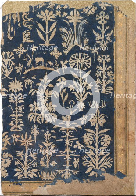 Album Page with Cut-Paper Decoration, ca. 1625-50. Creator: Unknown.