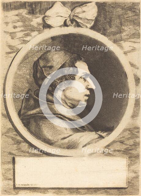 Portrait of an Abbot, 1767. Creator: Claude Henri Watelet.