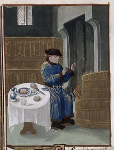 Winter scene indoors, 1473-1483?  Creator: Unknown.