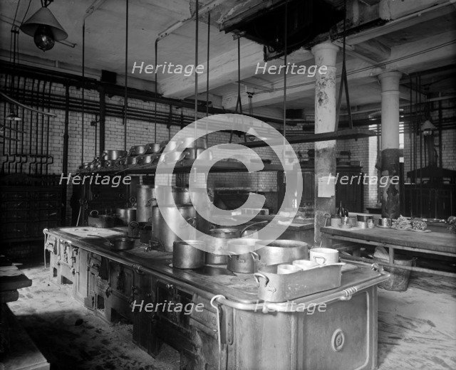 The Savoy Hotel kitchen, The Strand, Westminster, London, 1893. Artist: Bedford Lemere and Company