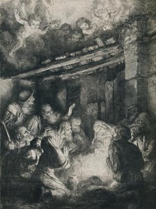 'The Adoration of the Shepherds', 1922. Creator: Alphonse Legros.