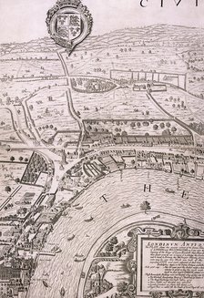 Map of London, 1560. Artist: George Vertue