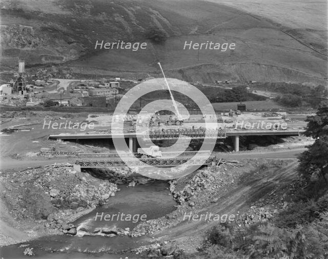 Construction of the M6 Motorway, Tebay, Eden, Cumbria, 29/07/1969. Creator: John Laing plc.