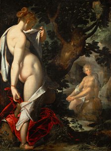 The Nymph Salmacis and Hermaphroditus, ca 1580-1582. Artist: Spranger, Bartholomeus (1546-1611)