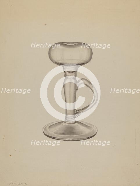 Lamp, c. 1937. Creator: John Dana.