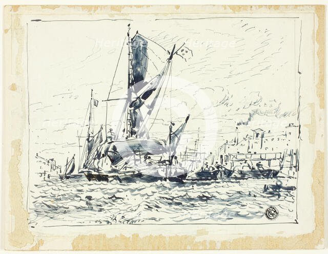 Boat in Port, n.d. Creator: William Roxby Beverley.