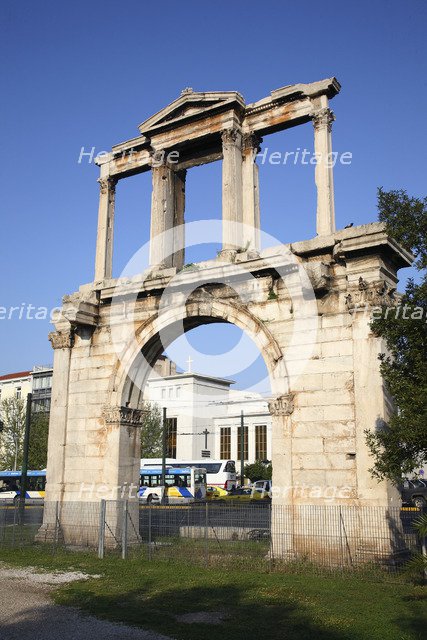 The Arch of Hadrian, Athens, Greece. Artist: Samuel Magal