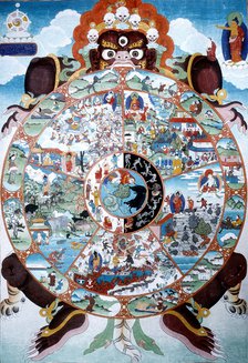 The Wheel of Life, Tibet, 19th-20th century. Artist: Unknown