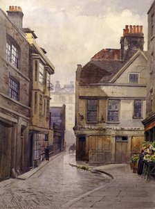 Bartholomew Close, London, 1889. Artist: John Crowther