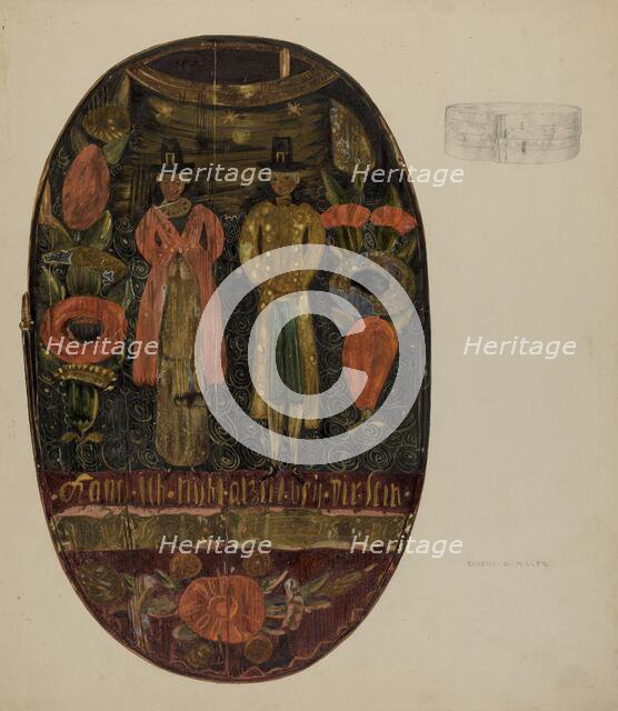 Pa. German Hat Box, c. 1938. Creator: Eugene C. Miller.