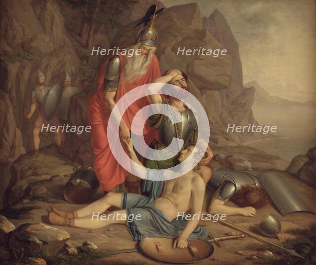 Oscar's death, 1828. Creator: Frederik Ludvig Storch.