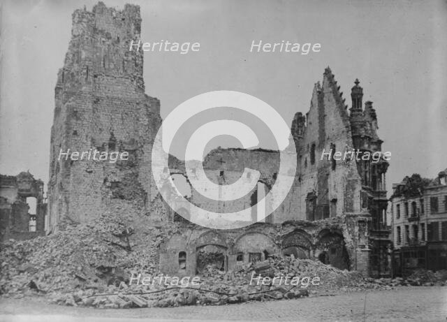 Church at Arras, between c1915 and 1918. Creator: Bain News Service.