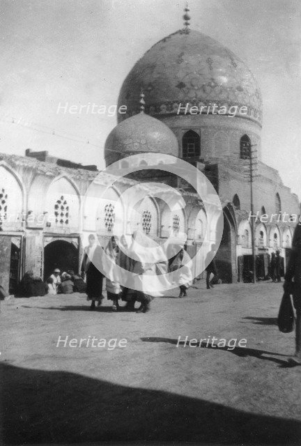 Mosque on New street, Baghdad, Iraq, 1917-1919. Artist: Unknown