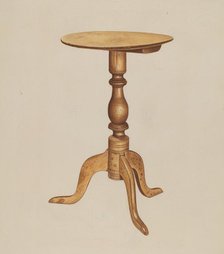 Occasional Table, c. 1938. Creator: Michael Riccitelli.