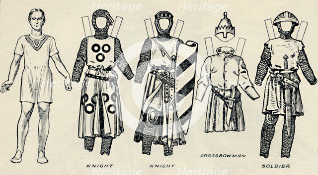 'The Gallery of British Costume: How The English Dressed in King John's Time', c1934. Artist: Unknown.