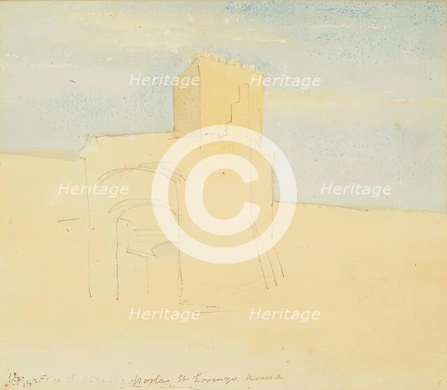 Porta di San Lorenzo, Rome, 1825. Creator: James William Giles.