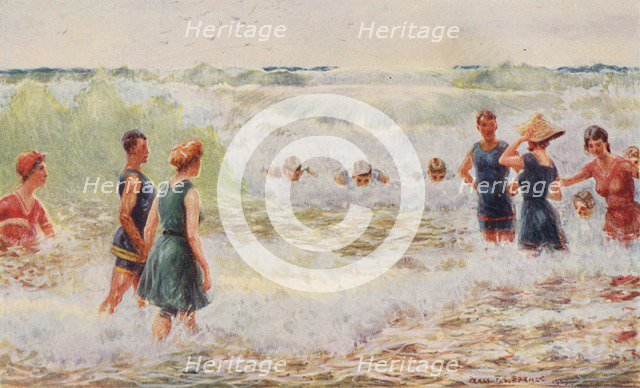 'Surf Bathing', 1923. Creator: Unknown.