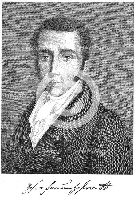 Joseph von Fraunhofer, German physicist, c1895. Artist: Unknown