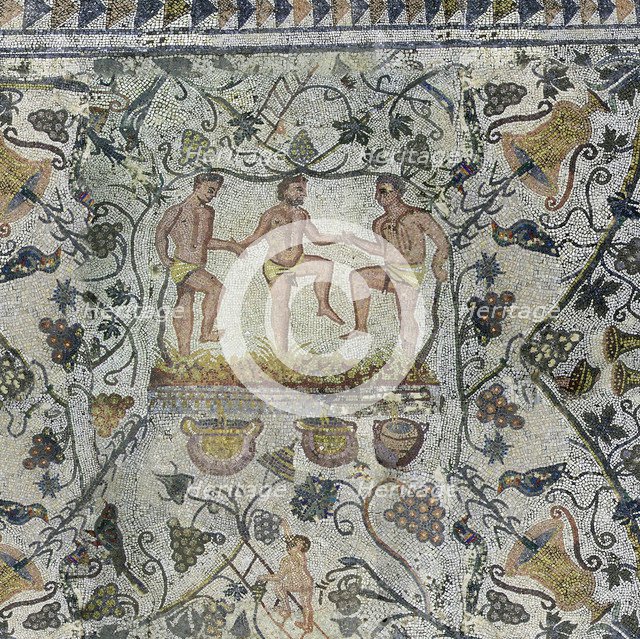 Treading the grapes, 2nd cen. AD.