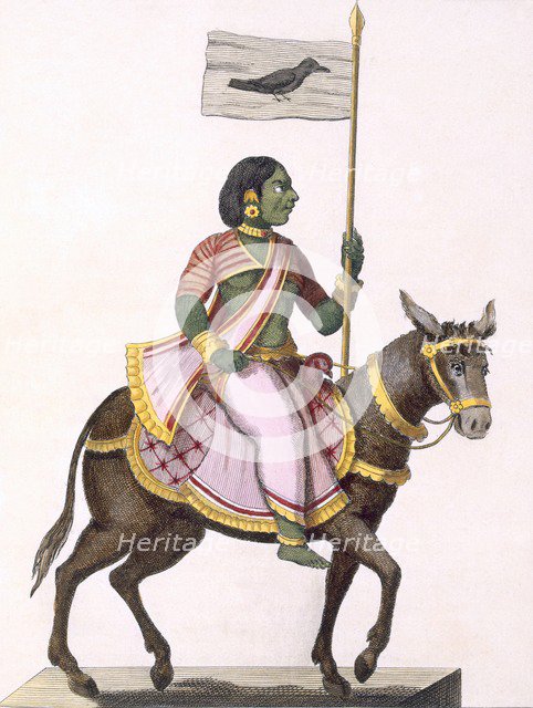 Moudevi, Goddess of Discord and Misery, 1782. Creator: Pierre Sonnerat (1748-1814).