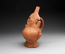 Single Spout Vessel with Molded Abstract Figure, A.D. 1000/1476. Creator: Unknown.