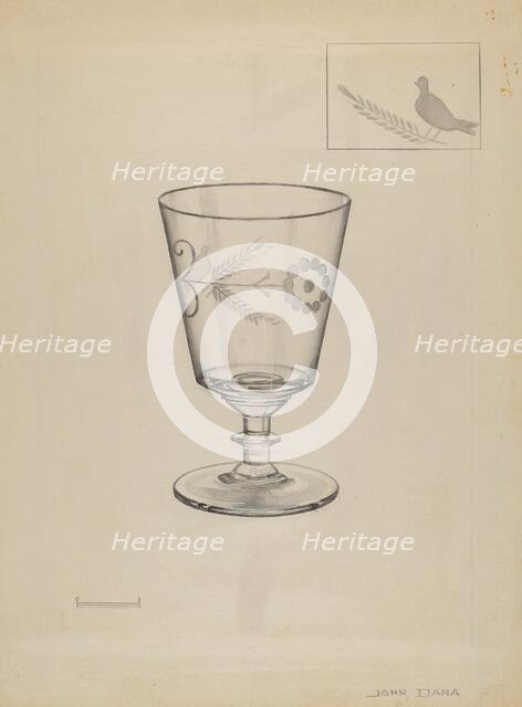 Goblet, c. 1936. Creator: John Dana.