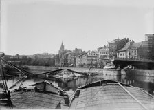 Wrecked bridge, Andenne, Belg. [i.e., Belgium], between c1914 and c1915. Creator: Bain News Service.