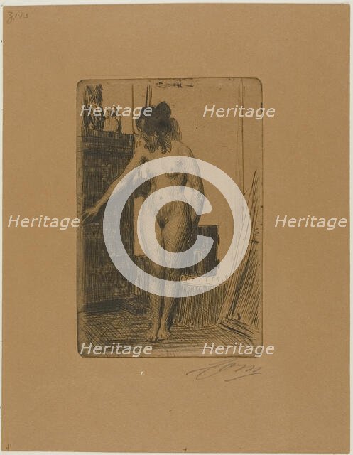 Before the Stove, 1903. Creator: Anders Leonard Zorn.