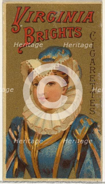 From the Girls and Children series (N64) promoting Virginia Brights Cigarettes for Allen &..., 1886. Creator: Allen & Ginter.