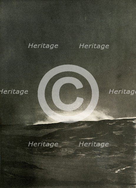 'A Steam Explosion on Mount Bird', c1908, (1909).  Artist: Unknown.